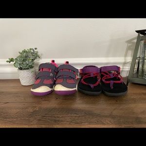 Plae & Teva shoes Bundle Girls size 13